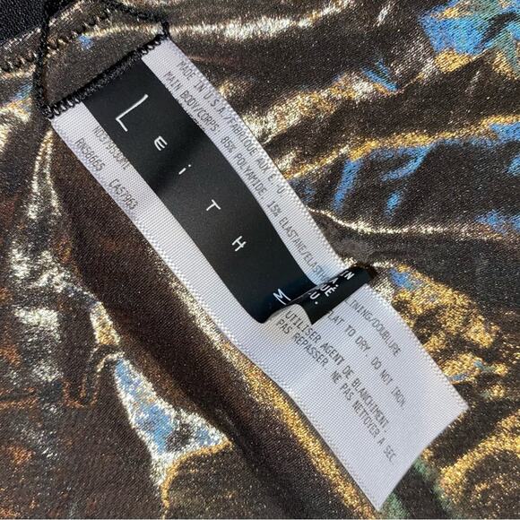 Leith One Piece Metallic Foiled Women’s Swimsuit NWOT MEDIUM - Picture 10 of 16